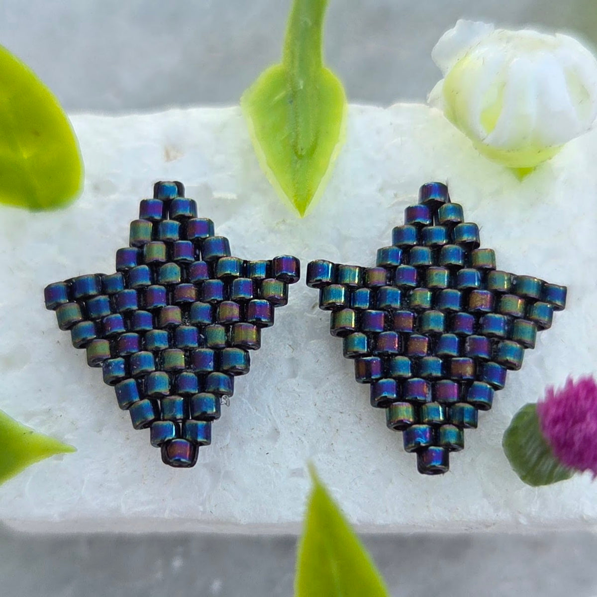 Tornasol Miyuki Stud Earrings — Design 2