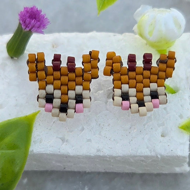USA Miyuki Stud Earrings — Design 2