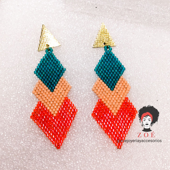 Between triangles Earrings