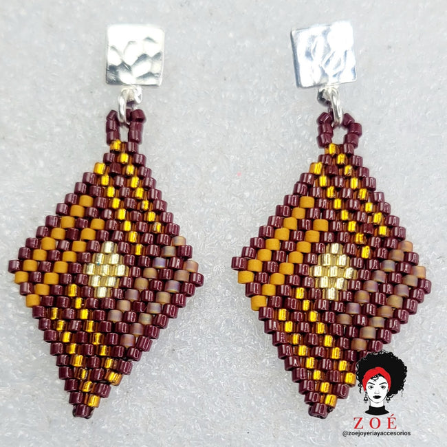Brown Diamonds Earrings