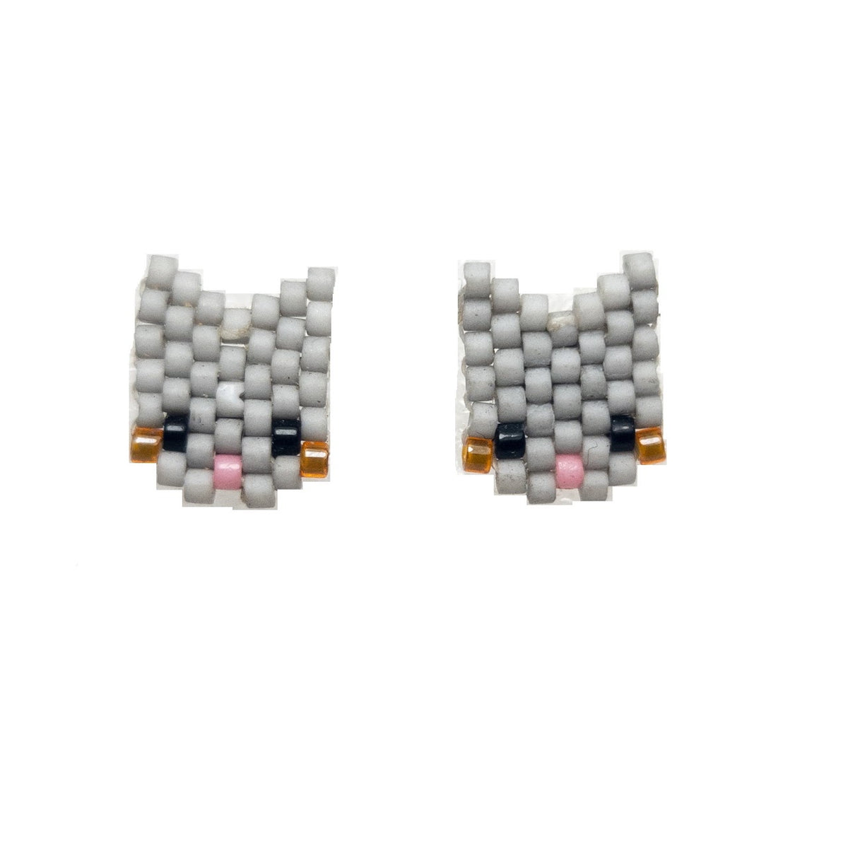 cat Miyuki Stud Earrings — Design 2
