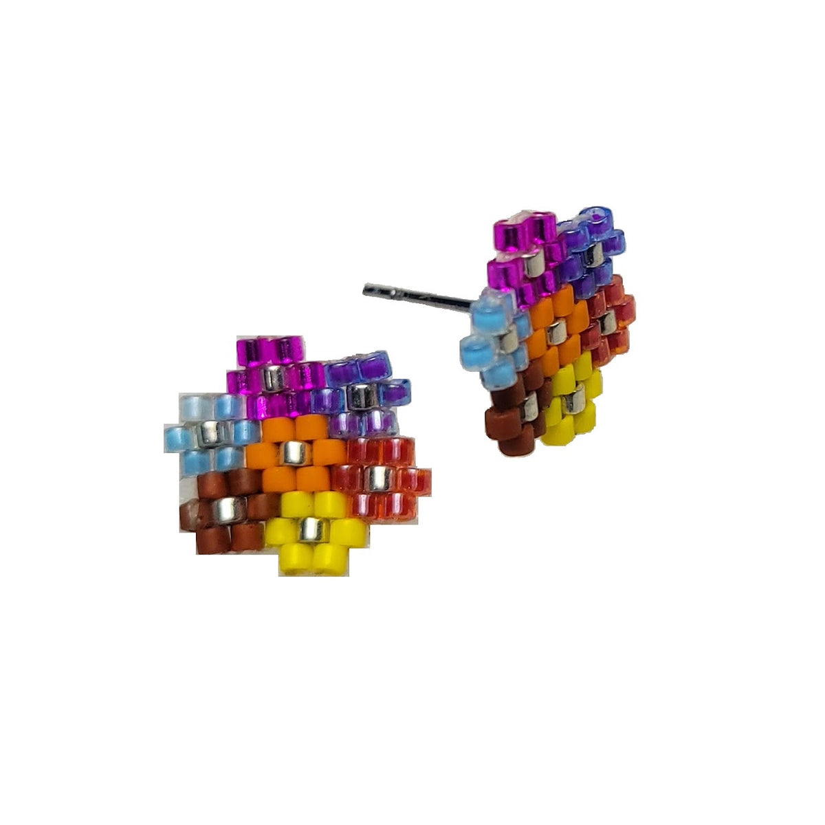 flowers Miyuki Stud Earrings