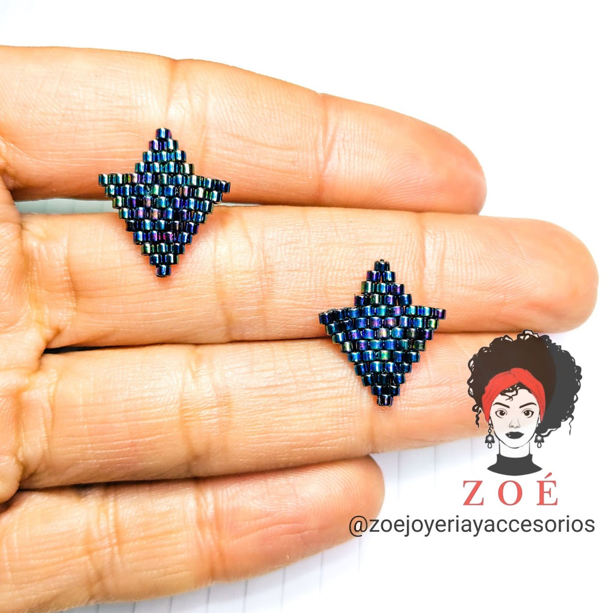 Tornasol Miyuki Stud Earrings