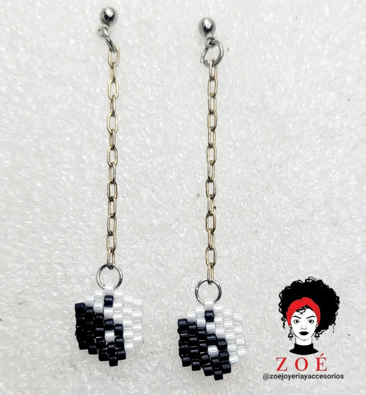 Yin yang Studs Earrings Miyuki Stud Earrings