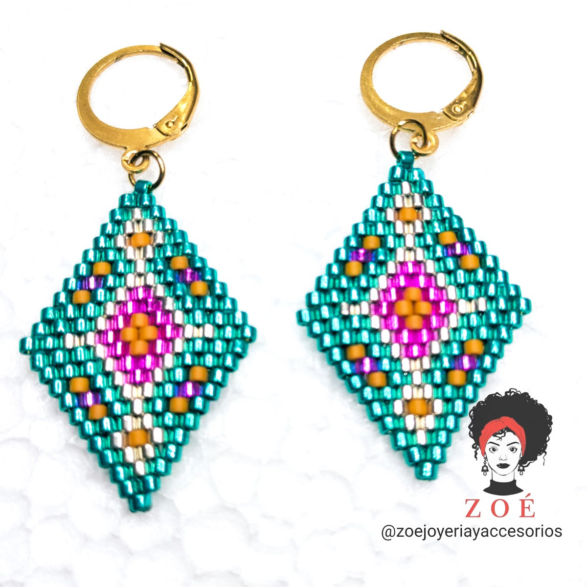 Blue Diamonds Earrings