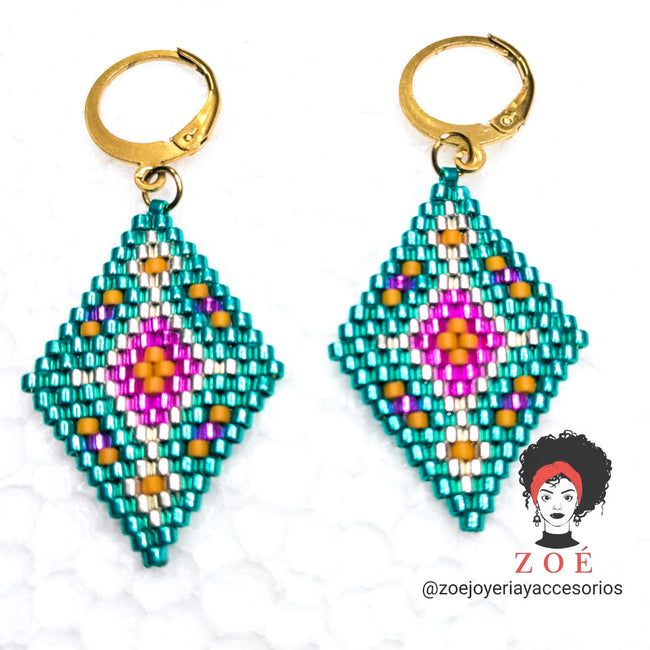 Blue Diamonds Earrings