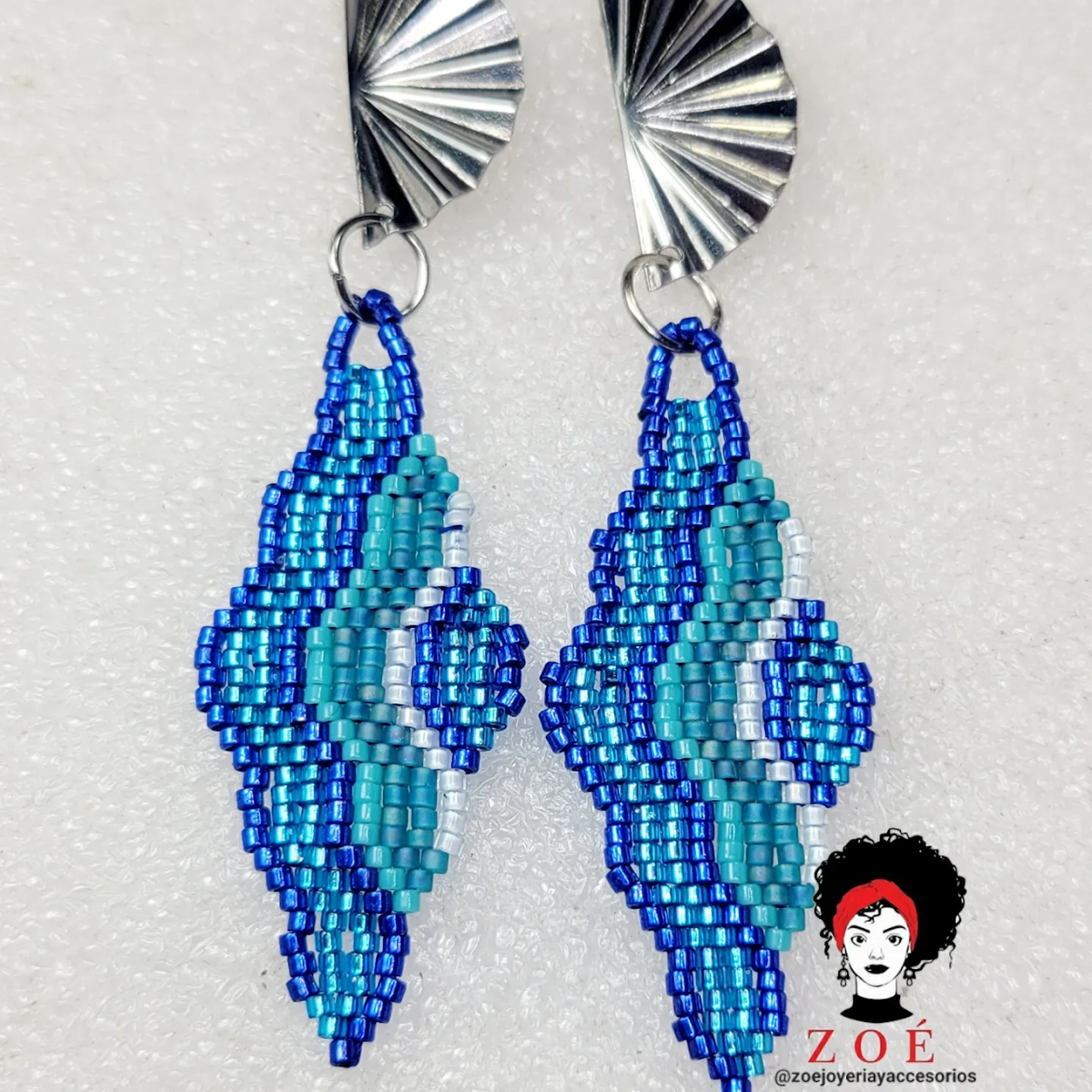 Blue Waves Earrings