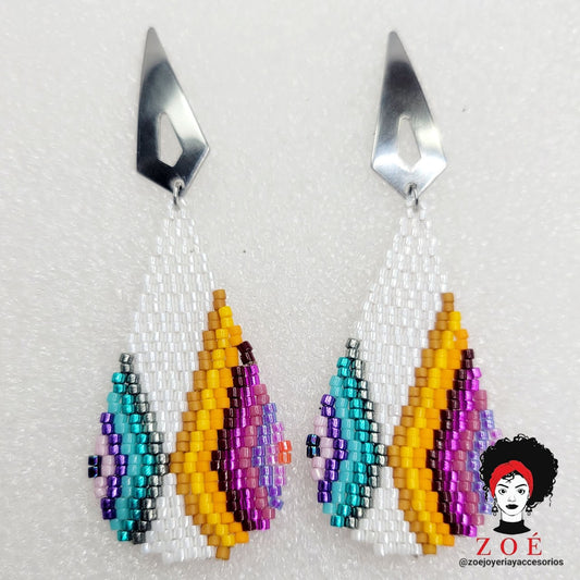 White Water Drop Earrings