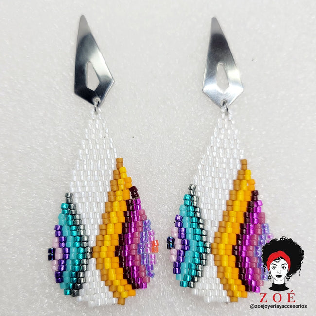 White Water Drop Earrings