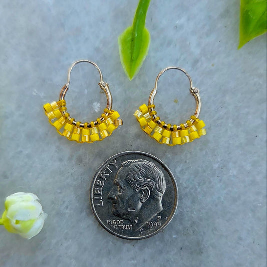 Silver Hoop Earrings — Design 16