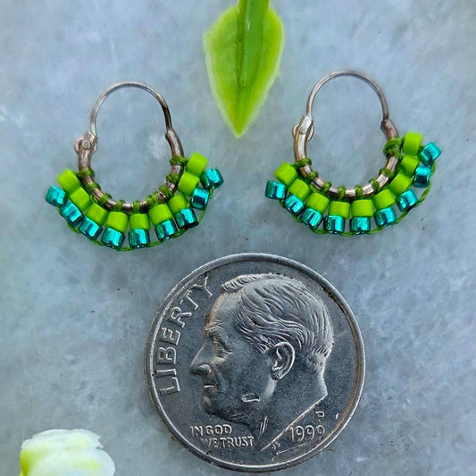 Silver Hoop Earrings — Design 19