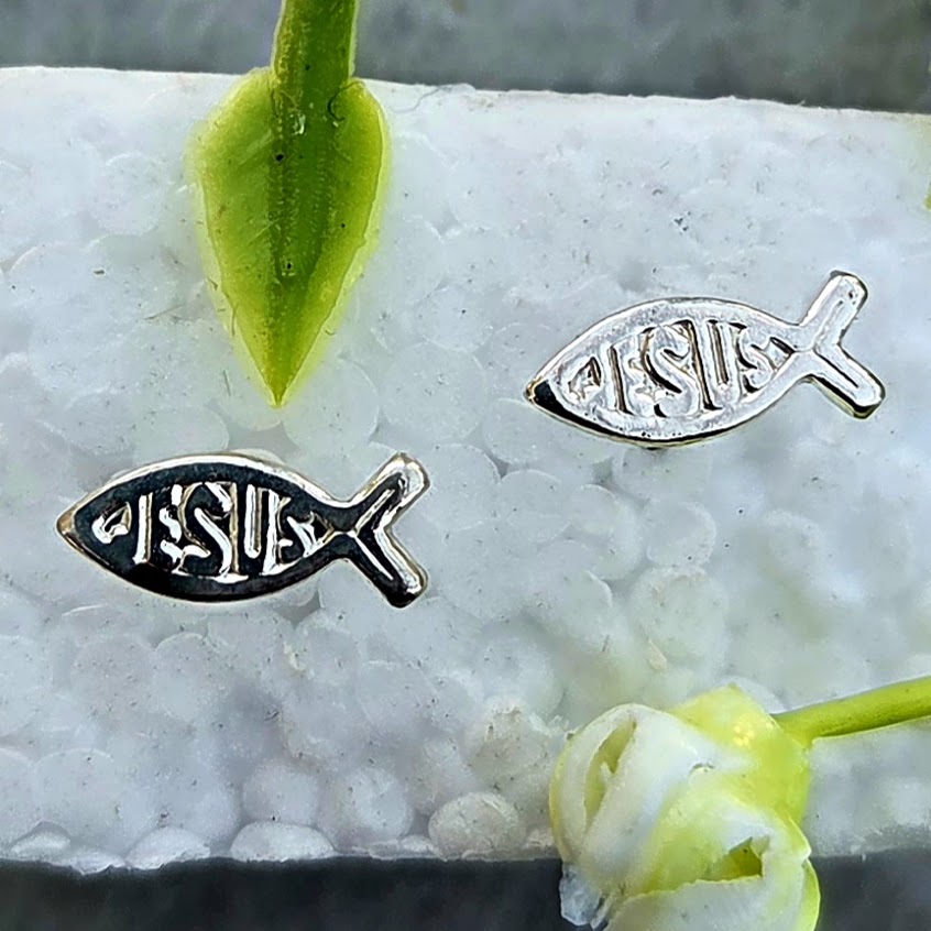 Silver Stud Earrings 12