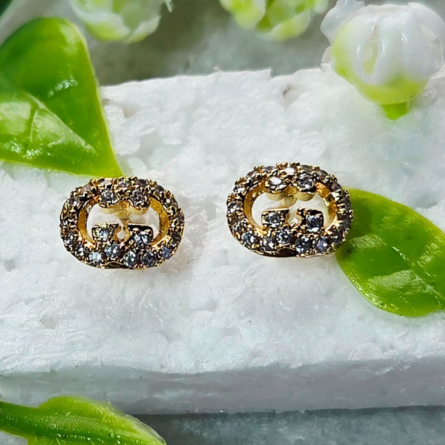 Solitaire Steel Stud Earrings — Design 2