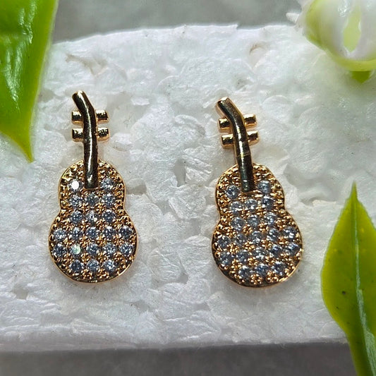 Solitaire Steel Stud Earrings — Design 5